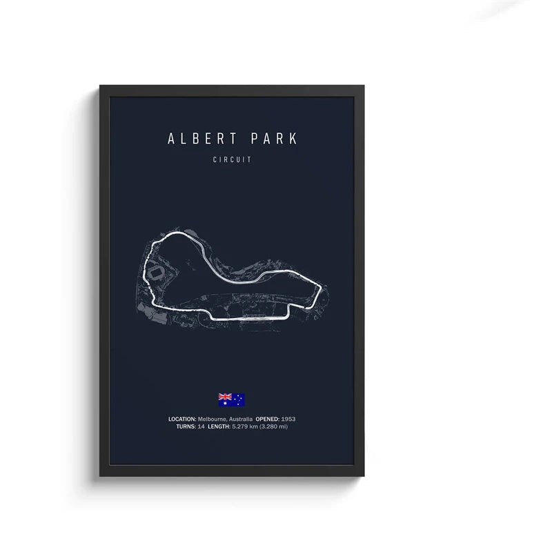 F1 Track Posters