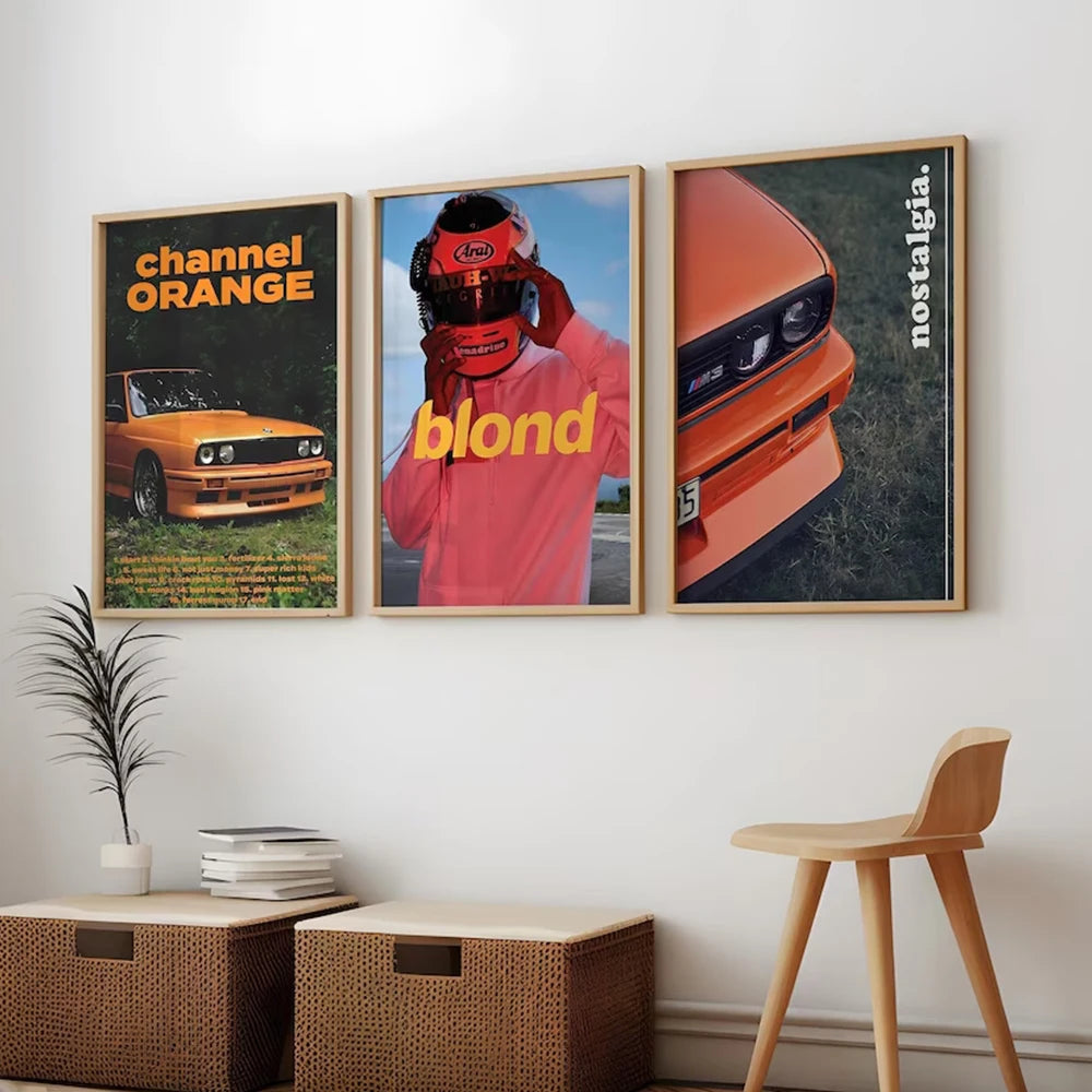 Frank Ocean BMW M3 E30 Poster Canvas