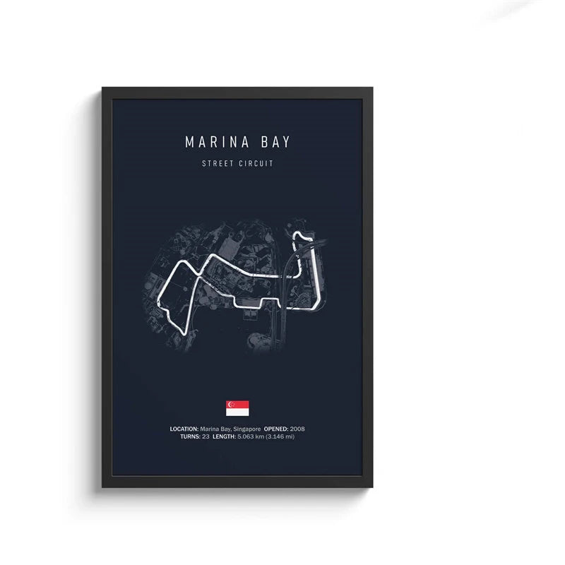 F1 Track Posters