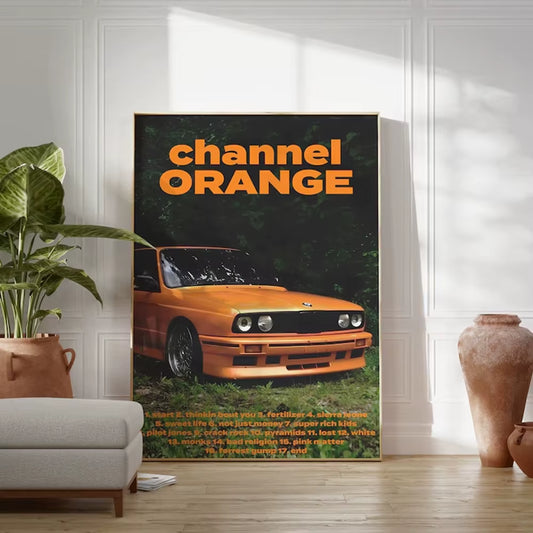 Frank Ocean BMW M3 E30 Poster Canvas